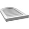 Ekena Millwork Round Top Surface Mount PVC Gable Vent w/ 2"W x 2"P Brickmould Sill Frame, 16"W x 26"H GVPRT16X2603SN - alternate 4